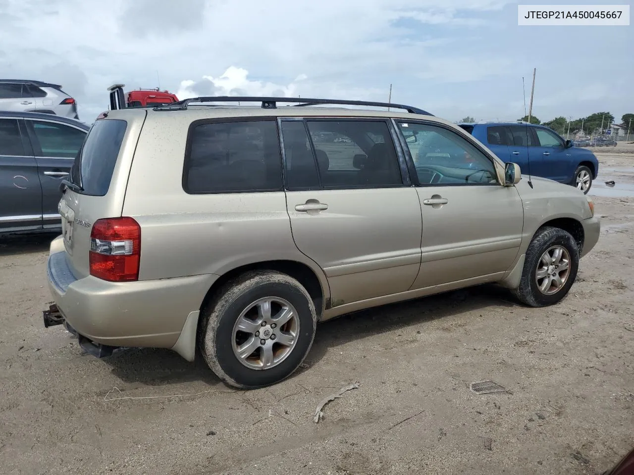 2005 Toyota Highlander Limited VIN: JTEGP21A450045667 Lot: 72018084