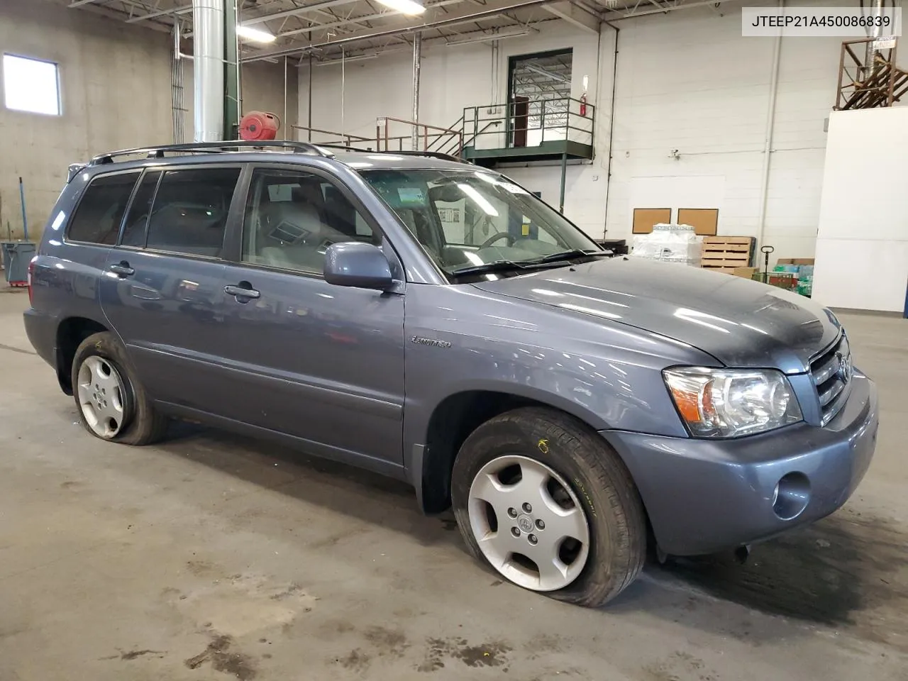 2005 Toyota Highlander Limited VIN: JTEEP21A450086839 Lot: 72191274