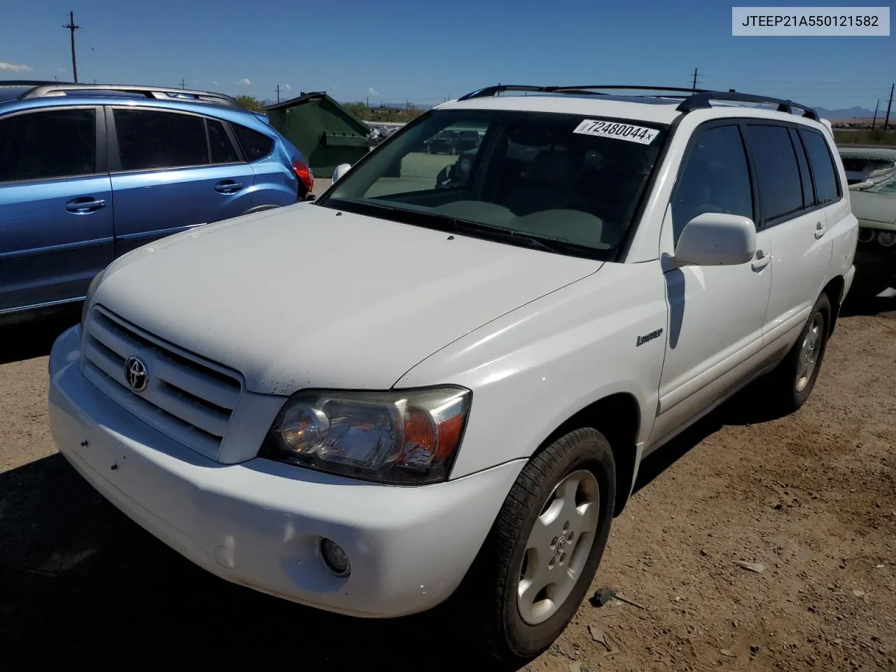 2005 Toyota Highlander Limited VIN: JTEEP21A550121582 Lot: 72480044