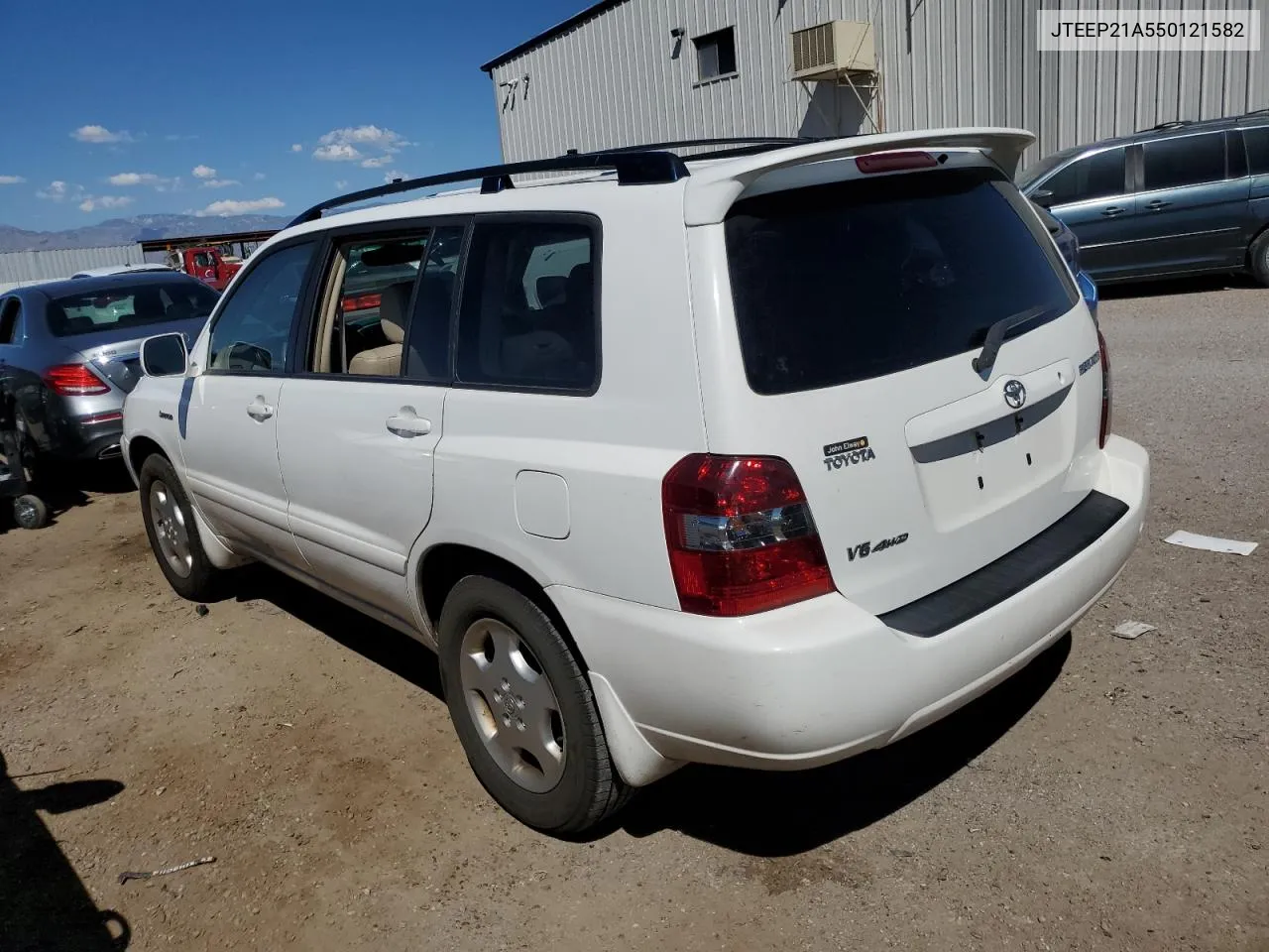 2005 Toyota Highlander Limited VIN: JTEEP21A550121582 Lot: 72480044