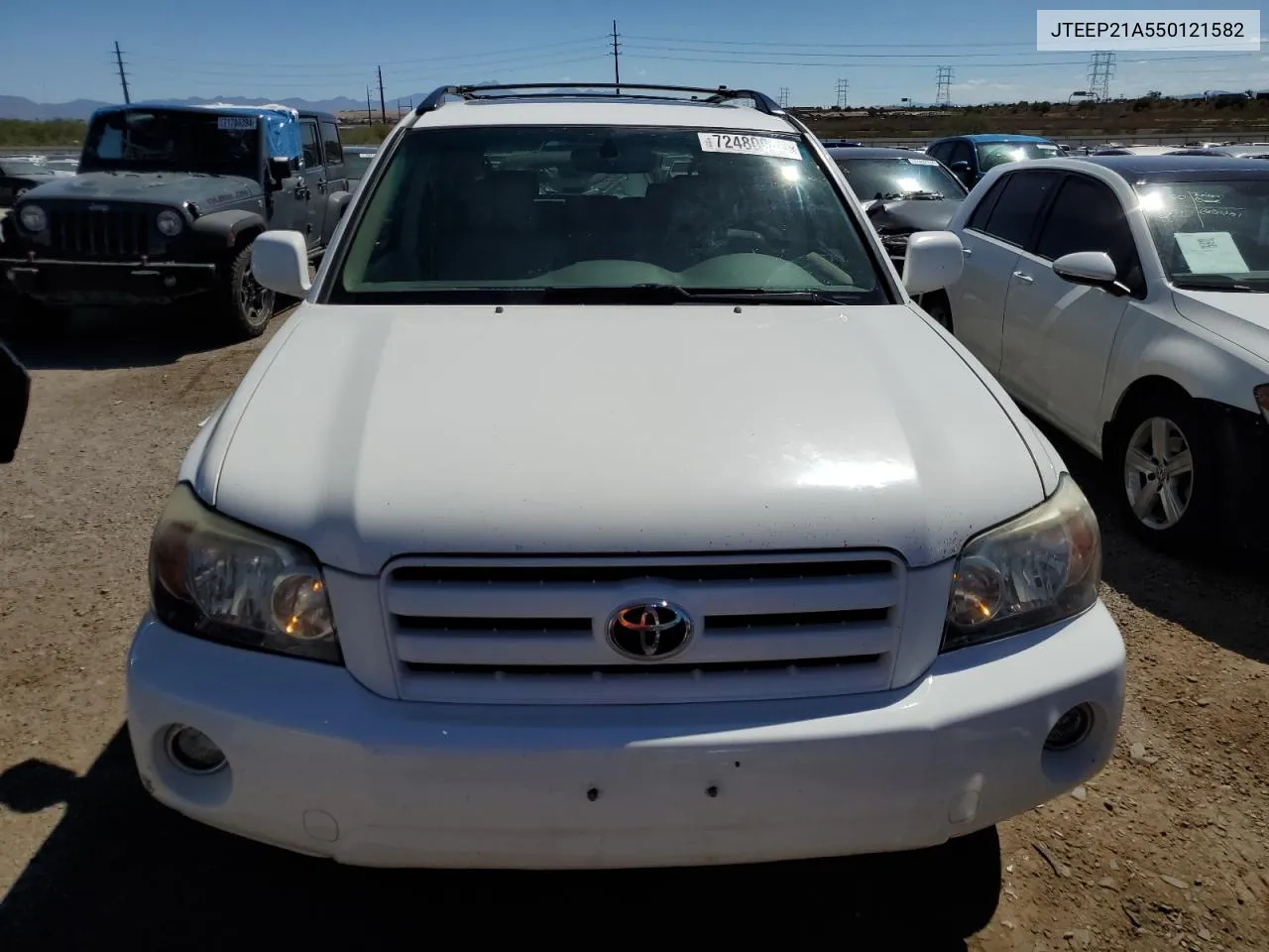 2005 Toyota Highlander Limited VIN: JTEEP21A550121582 Lot: 72480044