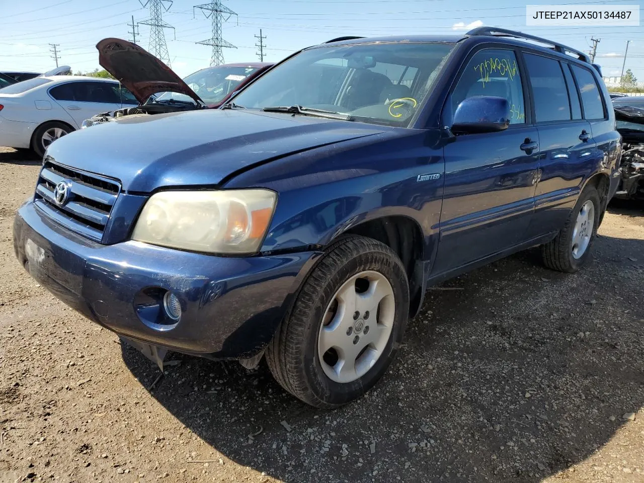 2005 Toyota Highlander Limited VIN: JTEEP21AX50134487 Lot: 72548964