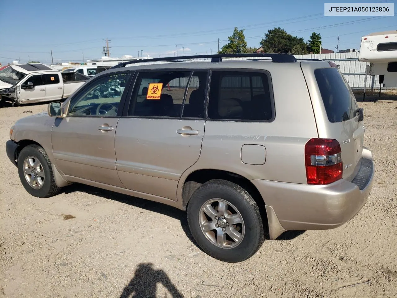 2005 Toyota Highlander Limited VIN: JTEEP21A050123806 Lot: 72551984