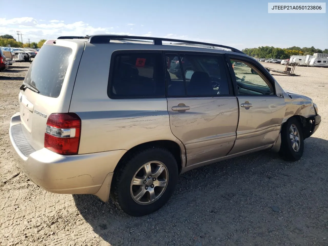 2005 Toyota Highlander Limited VIN: JTEEP21A050123806 Lot: 72551984