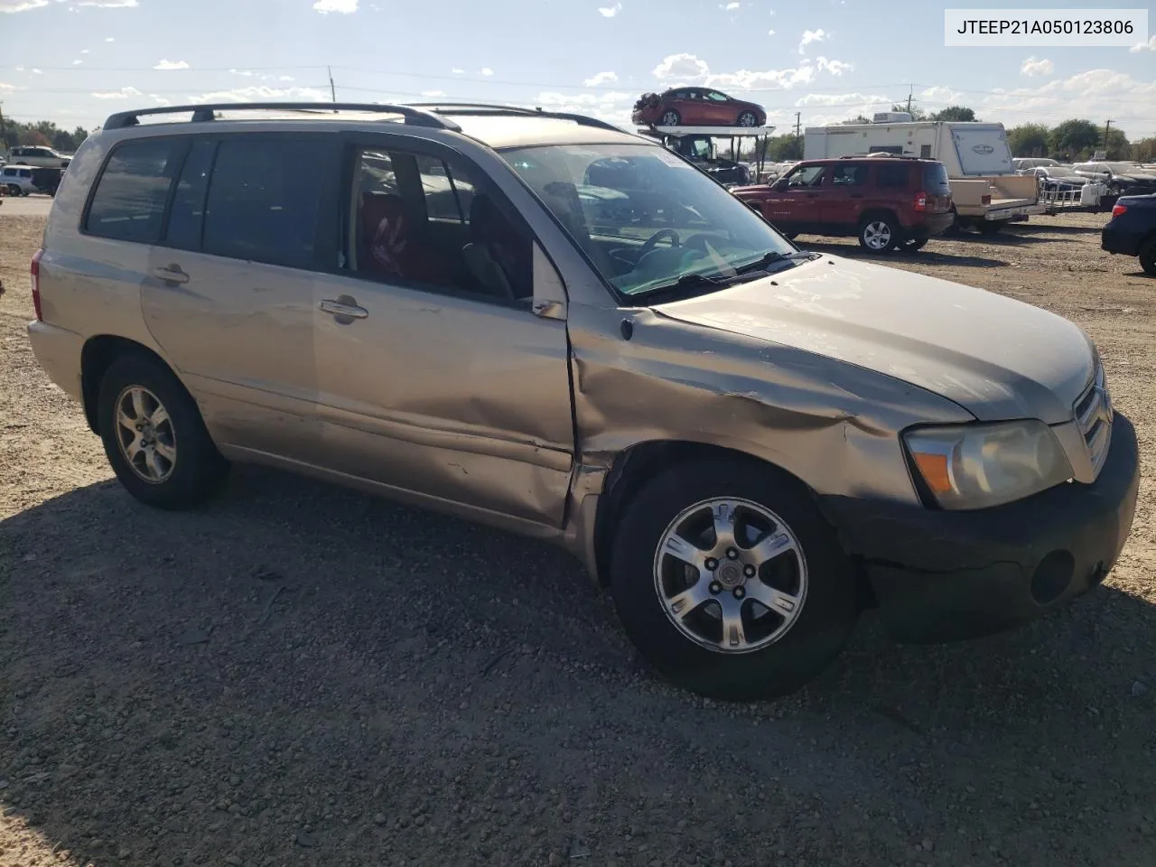 2005 Toyota Highlander Limited VIN: JTEEP21A050123806 Lot: 72551984