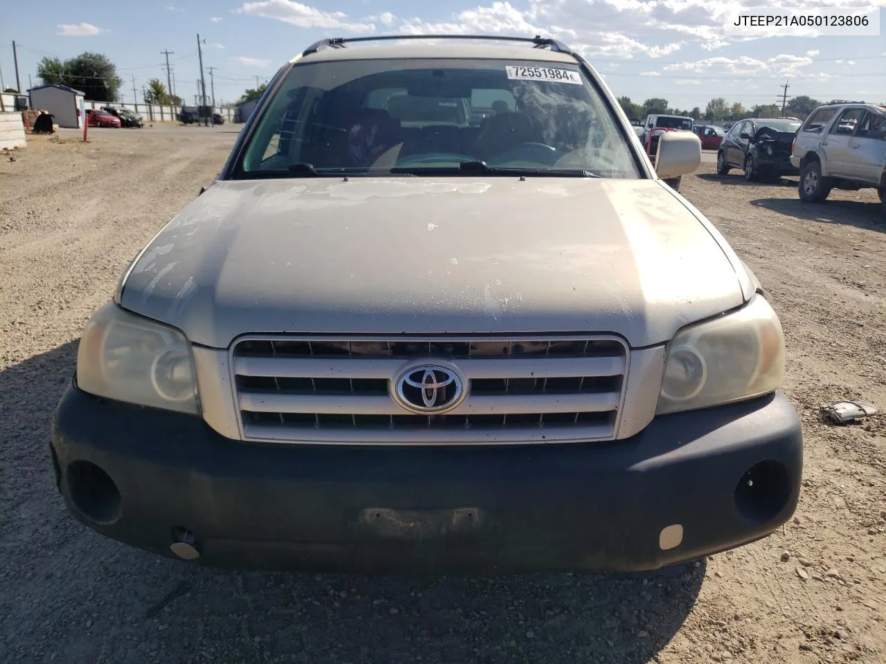 2005 Toyota Highlander Limited VIN: JTEEP21A050123806 Lot: 72551984