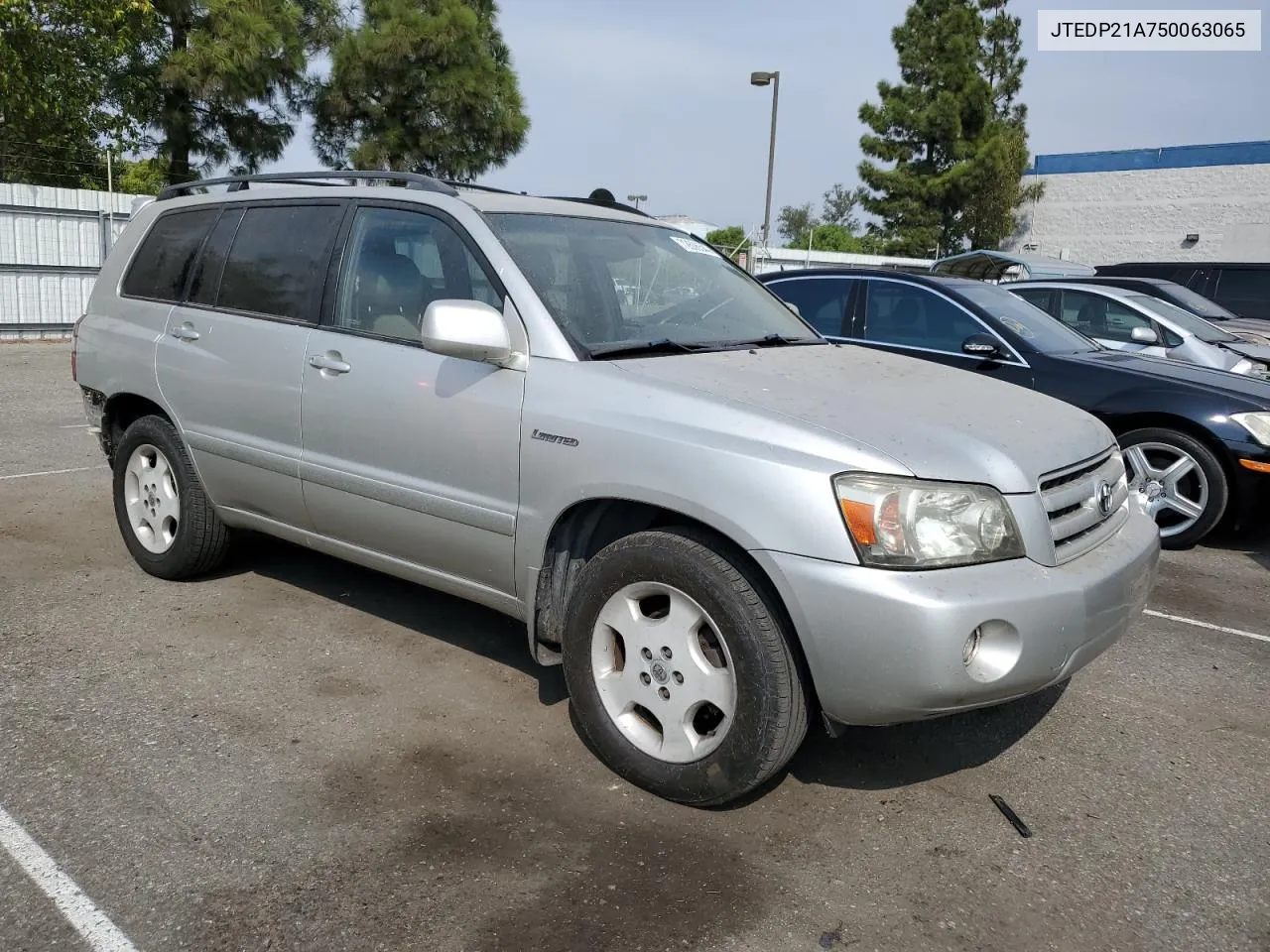 2005 Toyota Highlander Limited VIN: JTEDP21A750063065 Lot: 72606544