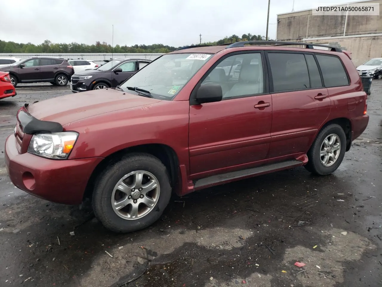 2005 Toyota Highlander Limited VIN: JTEDP21A050065871 Lot: 72997794