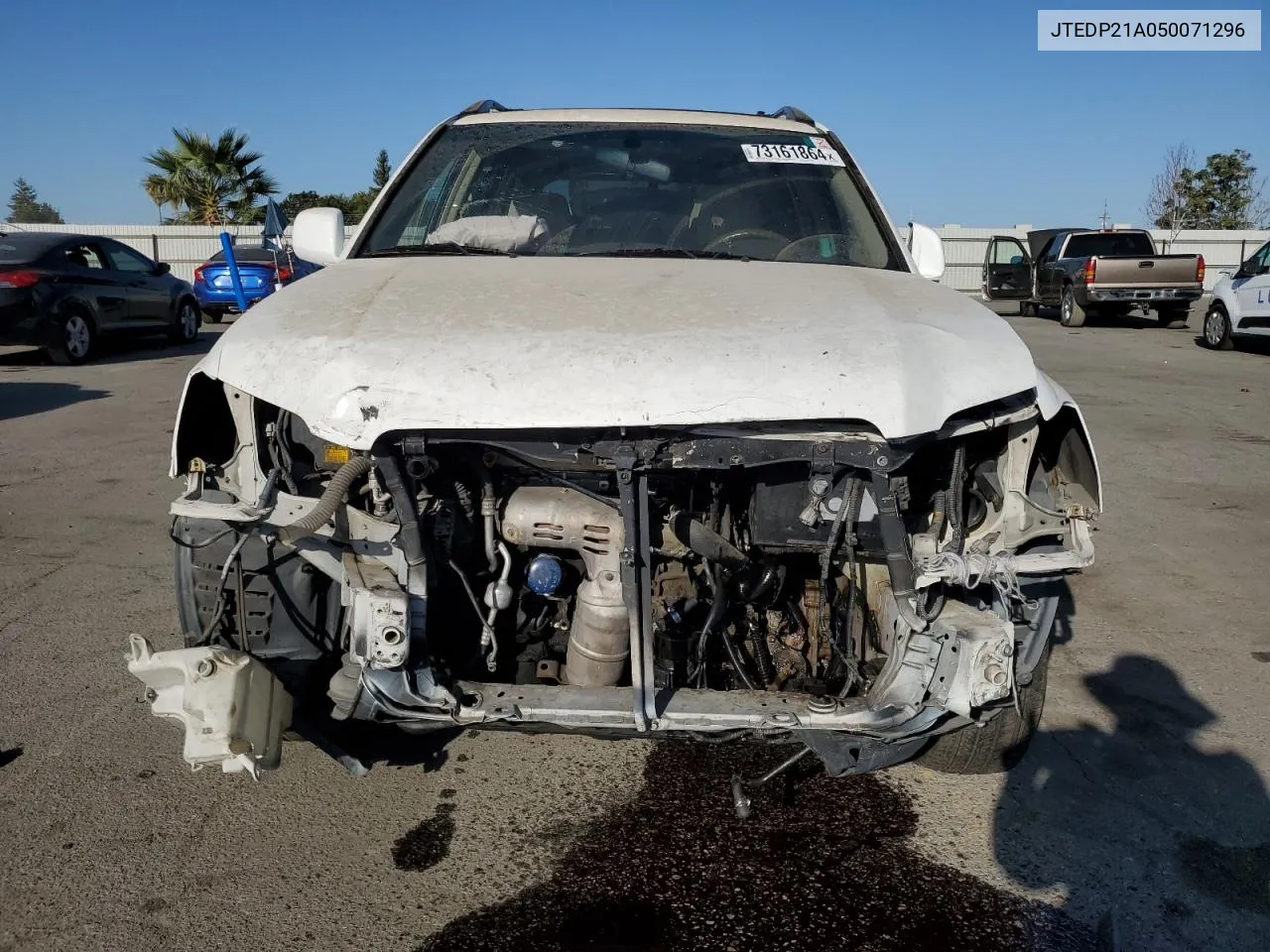 2005 Toyota Highlander Limited VIN: JTEDP21A050071296 Lot: 73161864