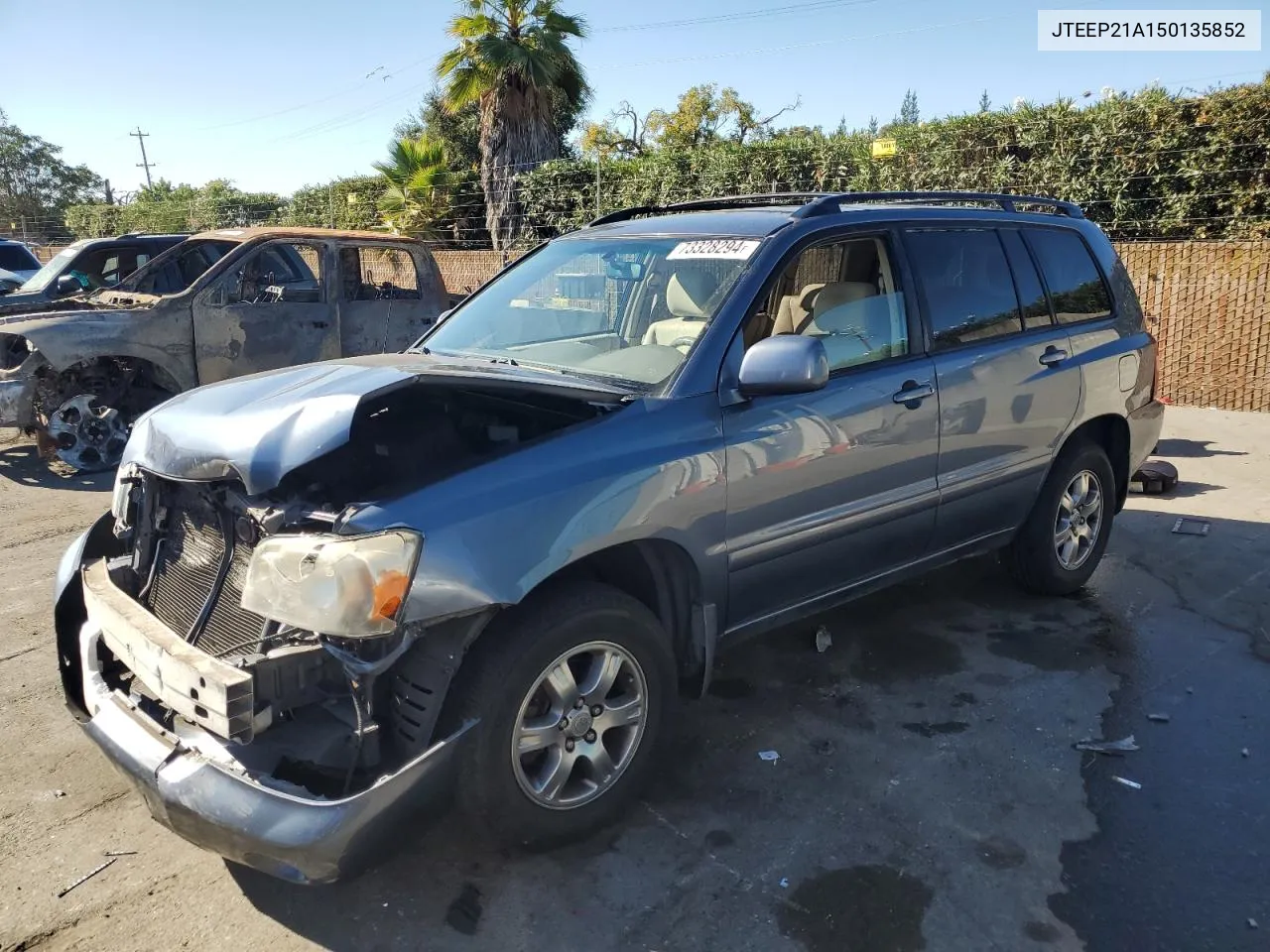 2005 Toyota Highlander Limited VIN: JTEEP21A150135852 Lot: 73328294