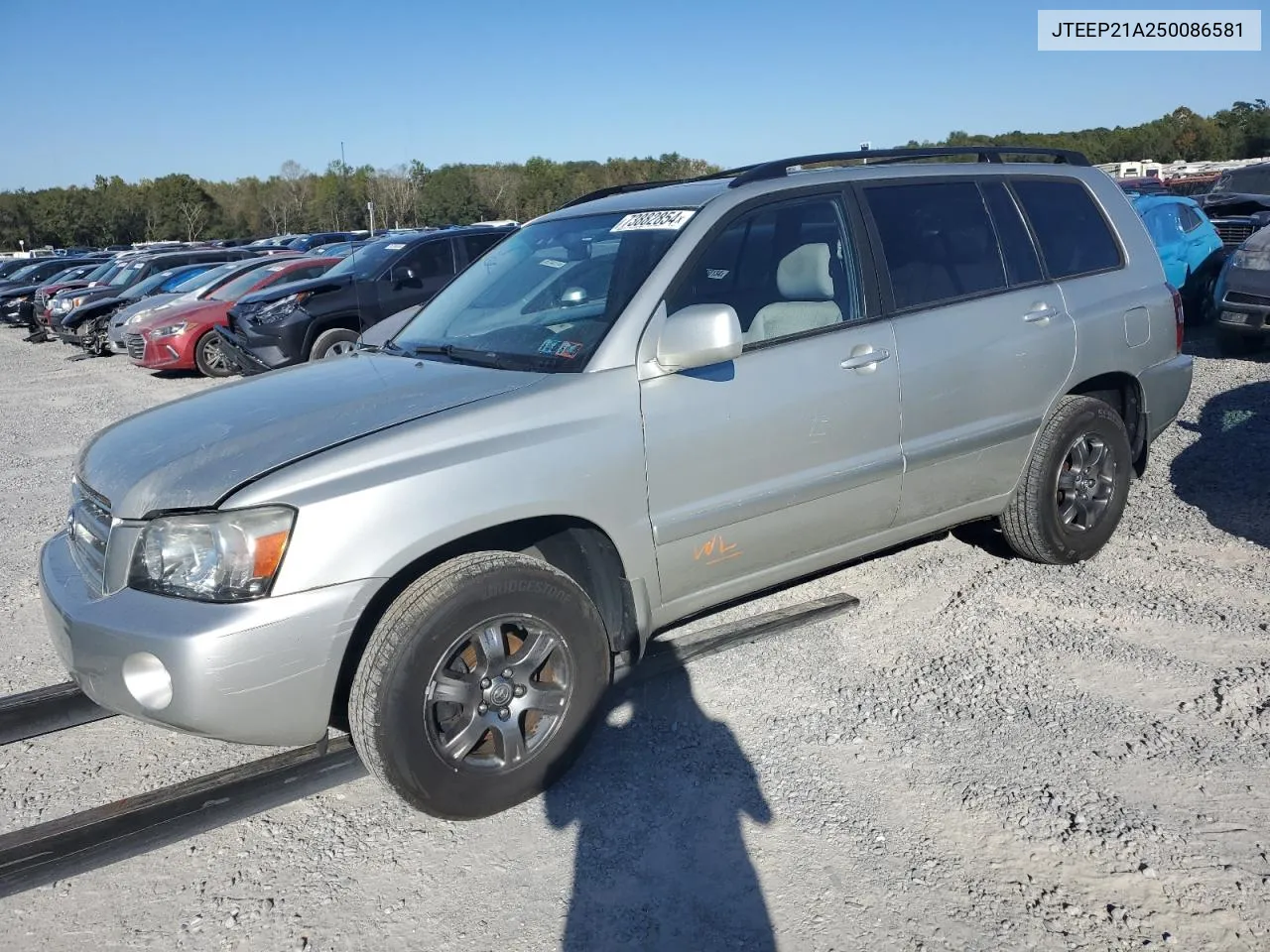 2005 Toyota Highlander Limited VIN: JTEEP21A250086581 Lot: 73882854