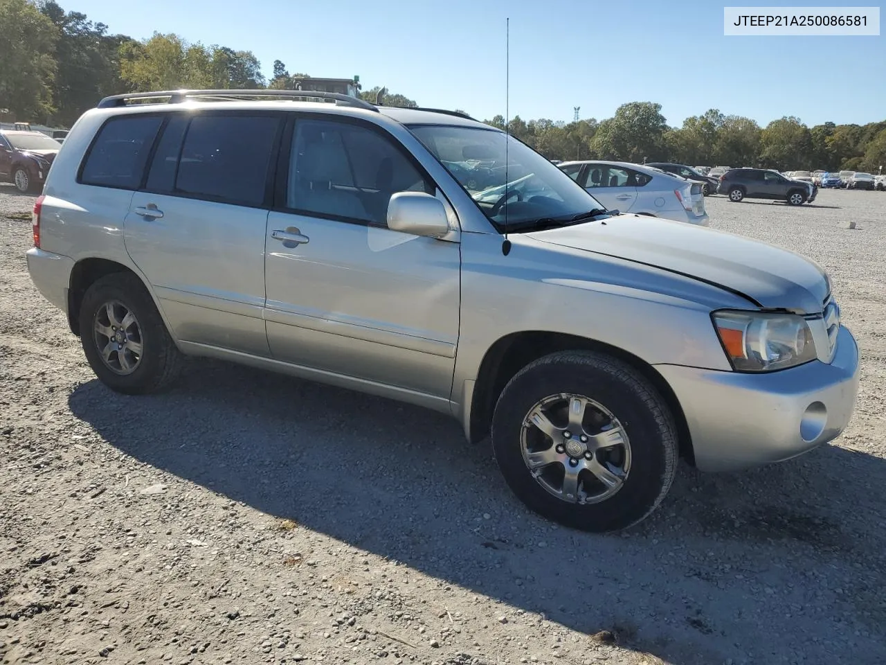 2005 Toyota Highlander Limited VIN: JTEEP21A250086581 Lot: 73882854