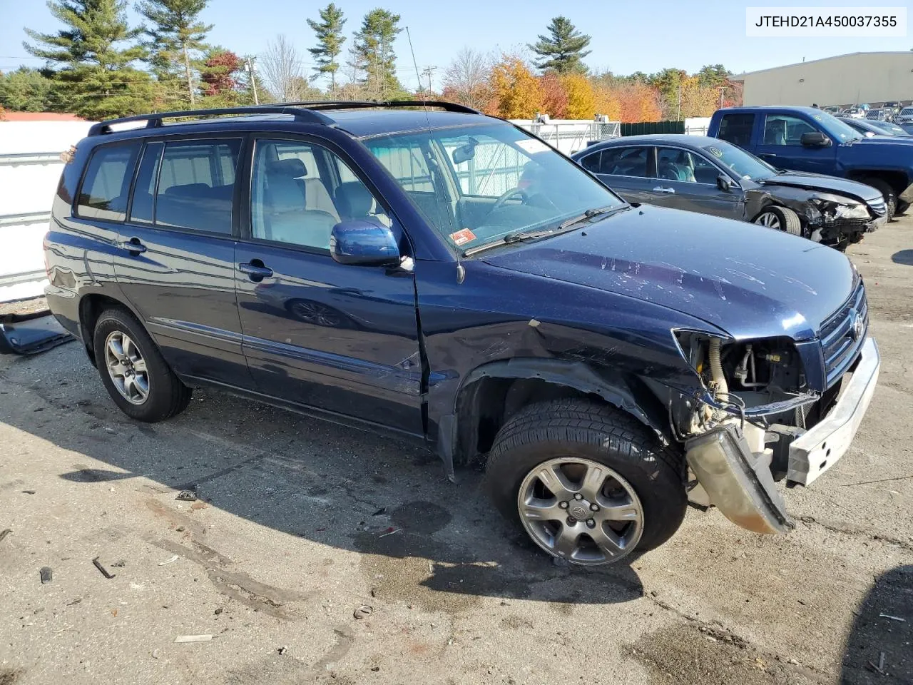 2005 Toyota Highlander VIN: JTEHD21A450037355 Lot: 74031354