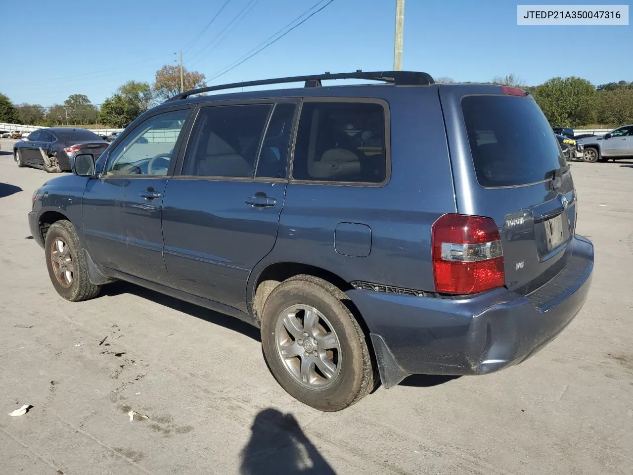 2005 Toyota Highlander Limited VIN: JTEDP21A350047316 Lot: 74721754