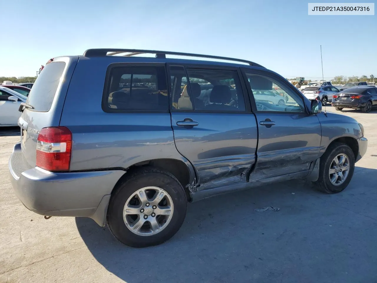 2005 Toyota Highlander Limited VIN: JTEDP21A350047316 Lot: 74721754