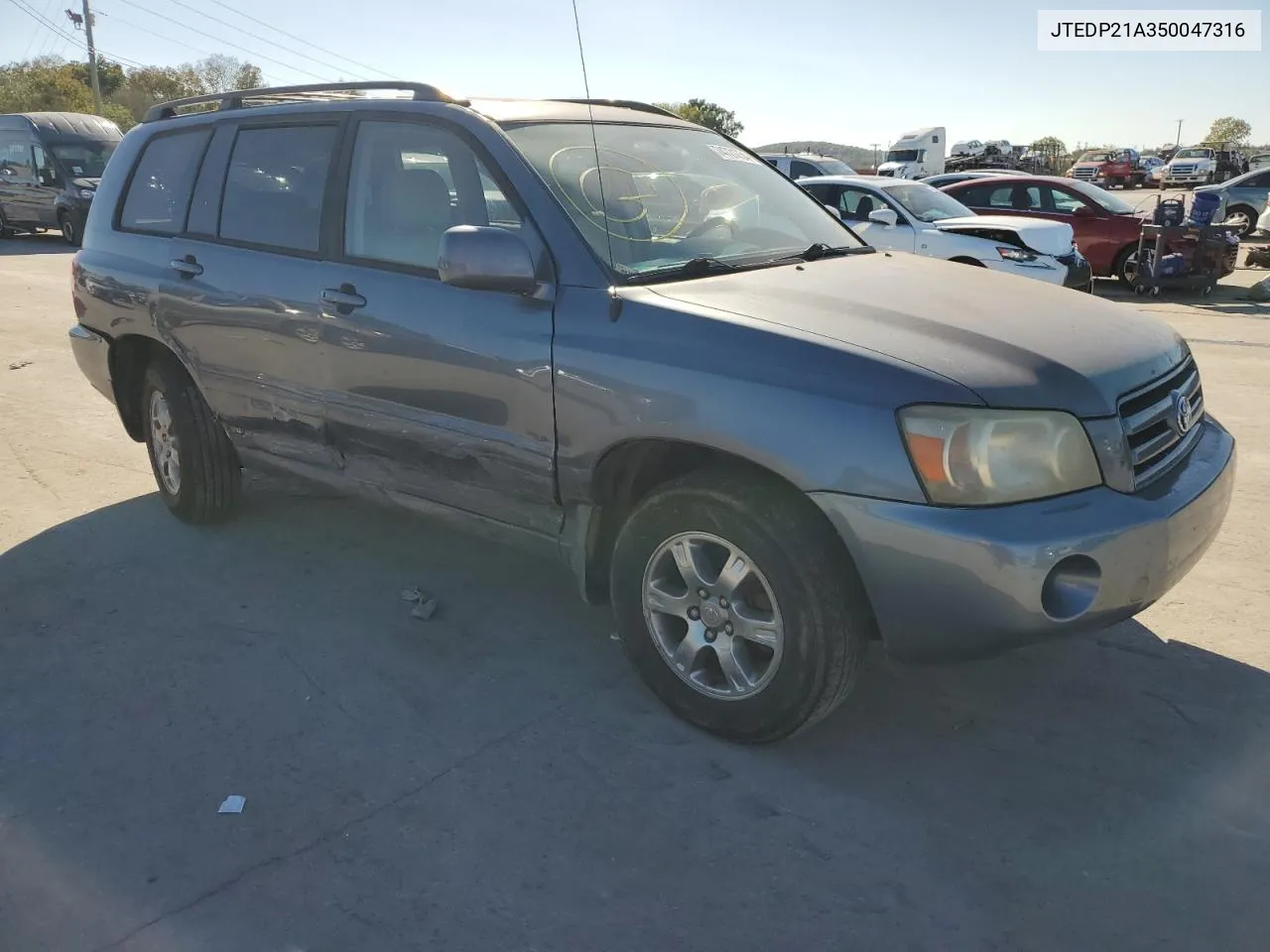 2005 Toyota Highlander Limited VIN: JTEDP21A350047316 Lot: 74721754