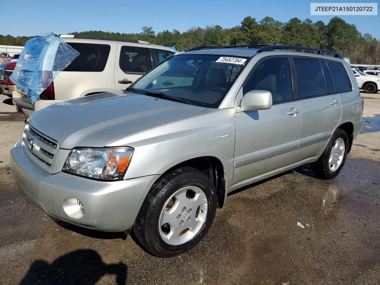 2005 Toyota Highlander Limited VIN: JTEEP21A150120722 Lot: 75452784