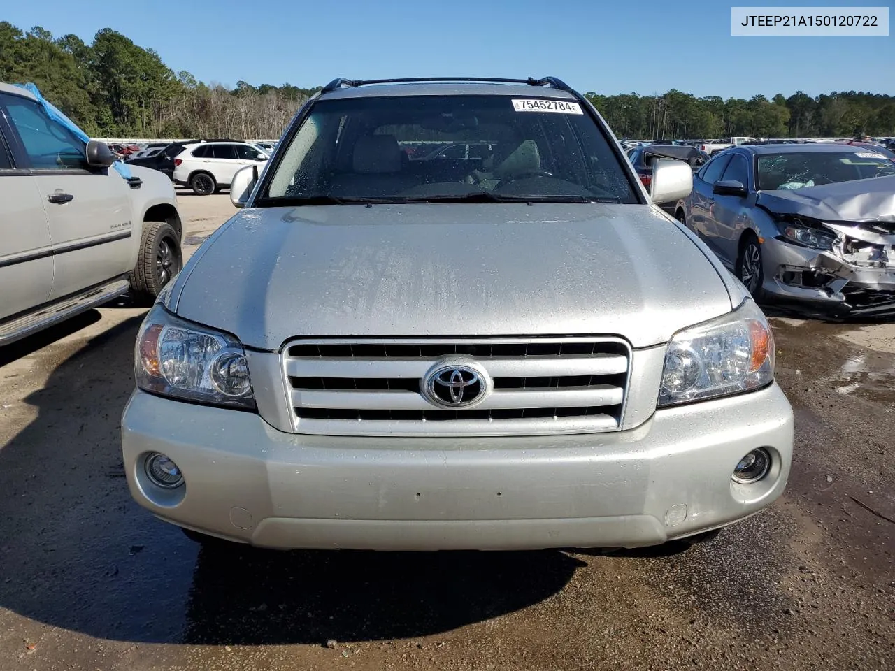 2005 Toyota Highlander Limited VIN: JTEEP21A150120722 Lot: 75452784