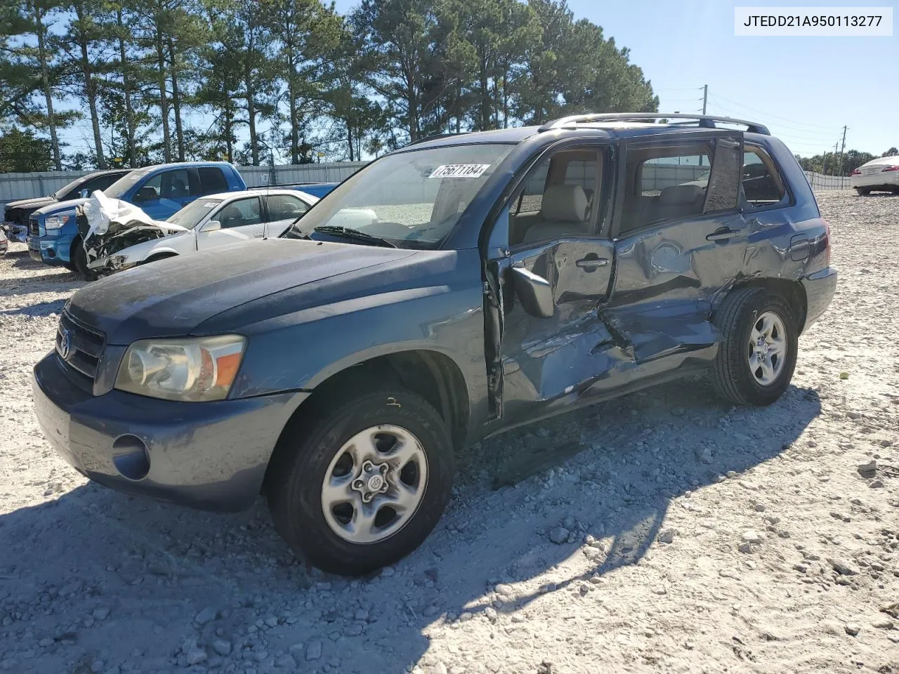 2005 Toyota Highlander VIN: JTEDD21A950113277 Lot: 75671184