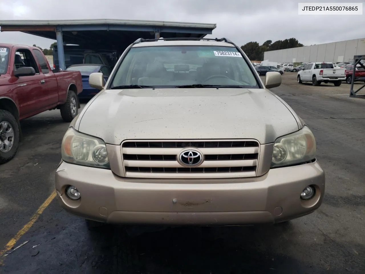 2005 Toyota Highlander Limited VIN: JTEDP21A550076865 Lot: 75823714