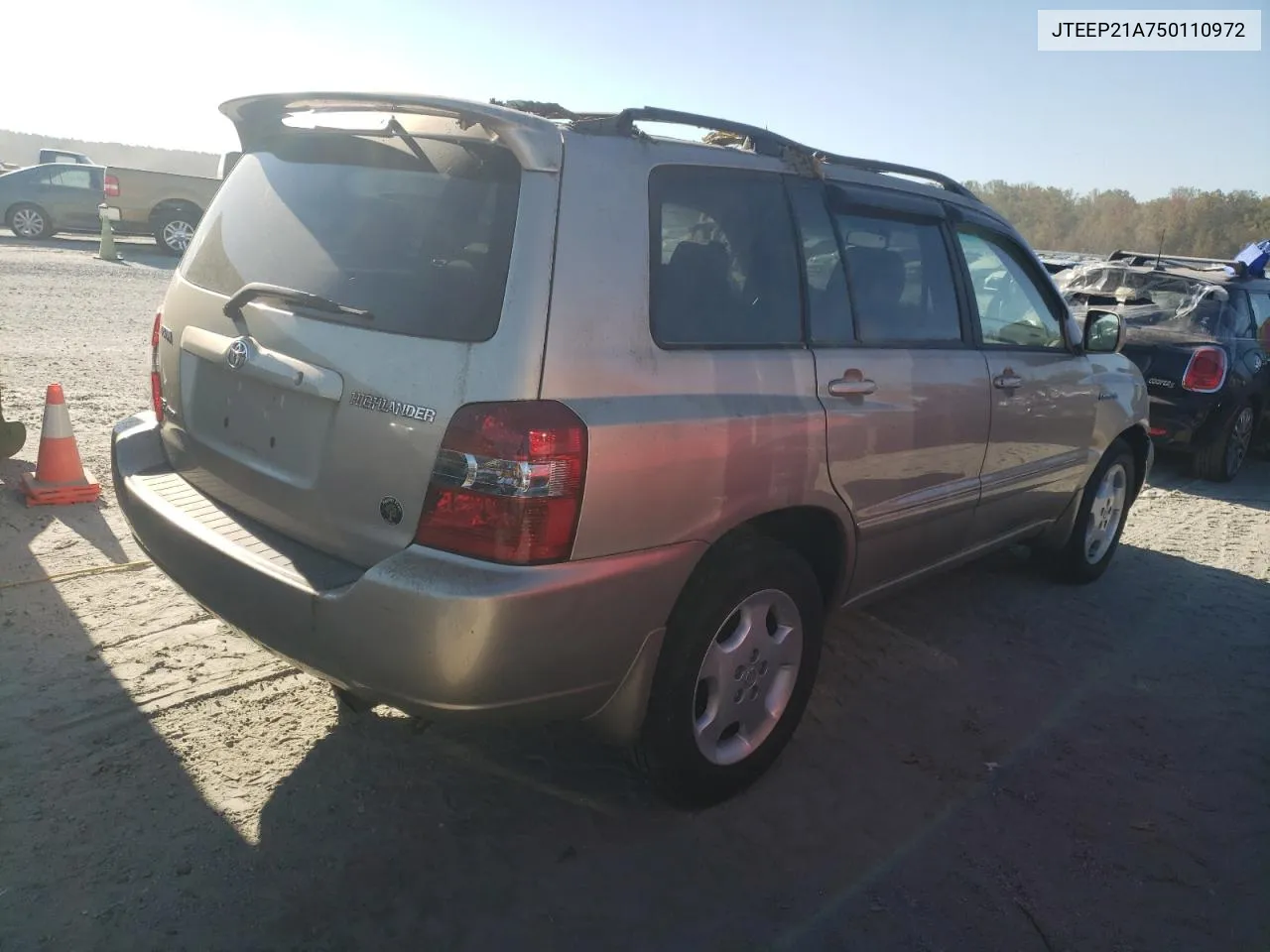 2005 Toyota Highlander Limited VIN: JTEEP21A750110972 Lot: 75977414