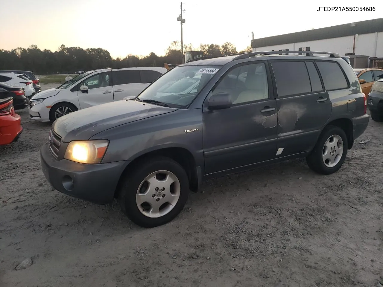 2005 Toyota Highlander Limited VIN: JTEDP21A550054686 Lot: 76158364