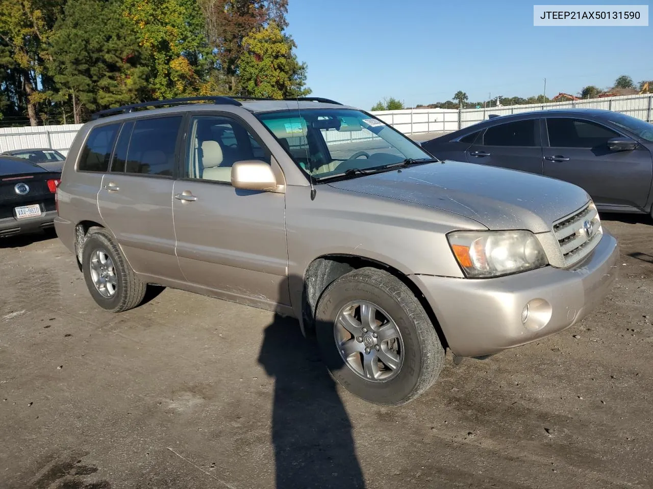 2005 Toyota Highlander Limited VIN: JTEEP21AX50131590 Lot: 76932804