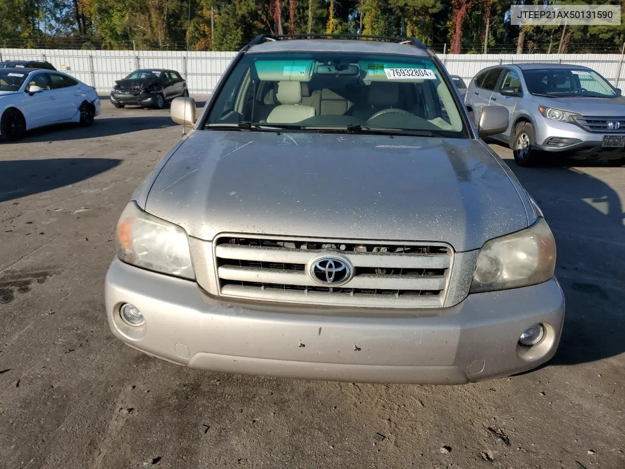 2005 Toyota Highlander Limited VIN: JTEEP21AX50131590 Lot: 76932804