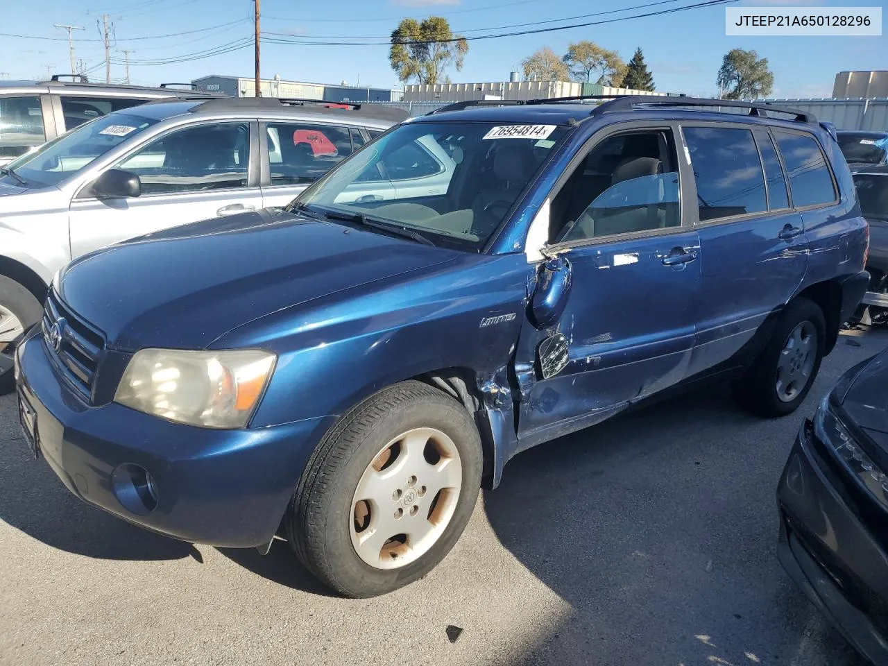 2005 Toyota Highlander Limited VIN: JTEEP21A650128296 Lot: 76954814