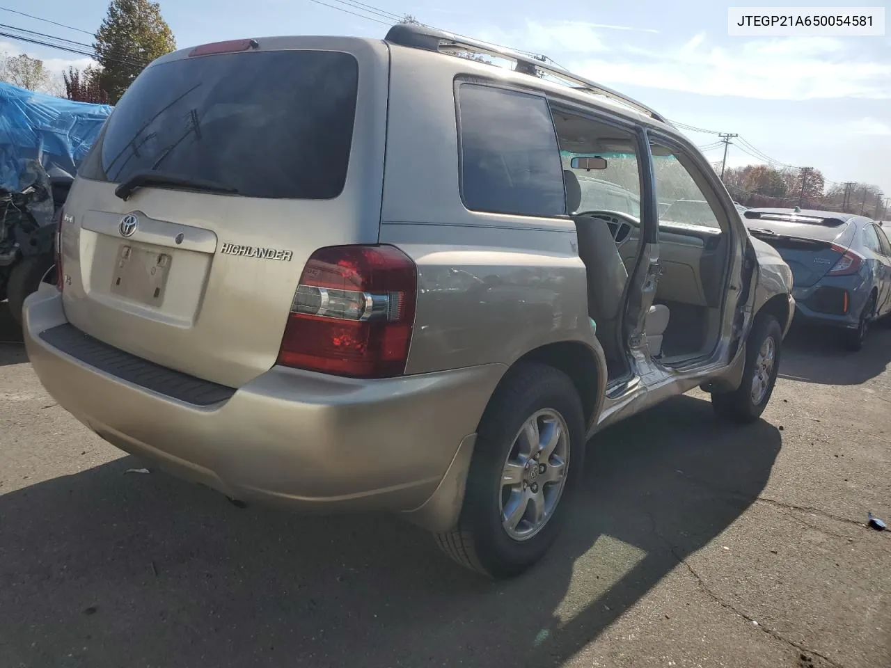 2005 Toyota Highlander Limited VIN: JTEGP21A650054581 Lot: 77178134