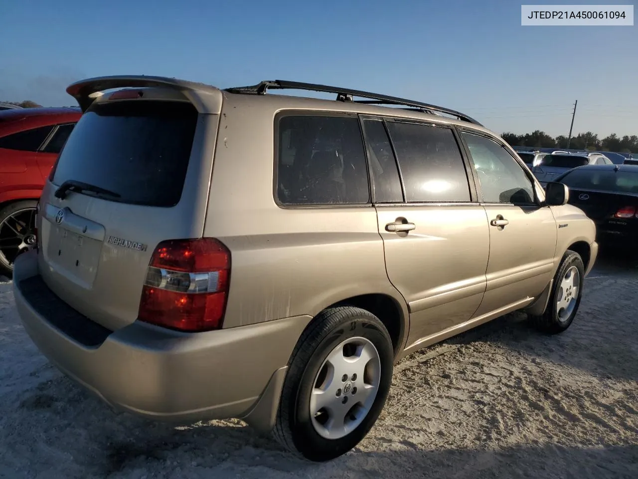 2005 Toyota Highlander Limited VIN: JTEDP21A450061094 Lot: 77216704