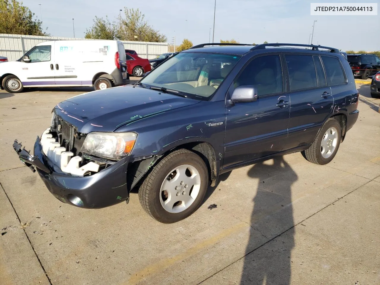 2005 Toyota Highlander Limited VIN: JTEDP21A750044113 Lot: 77909274