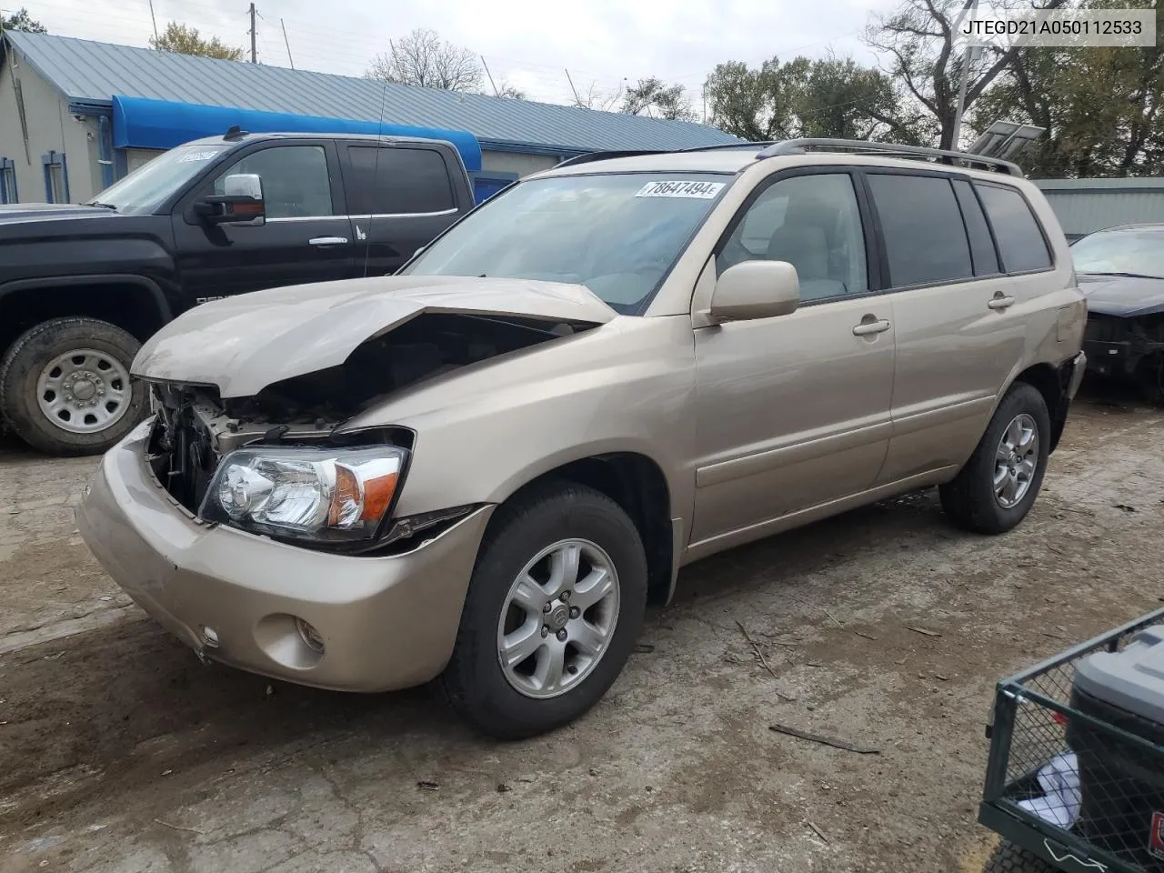 2005 Toyota Highlander VIN: JTEGD21A050112533 Lot: 78647494