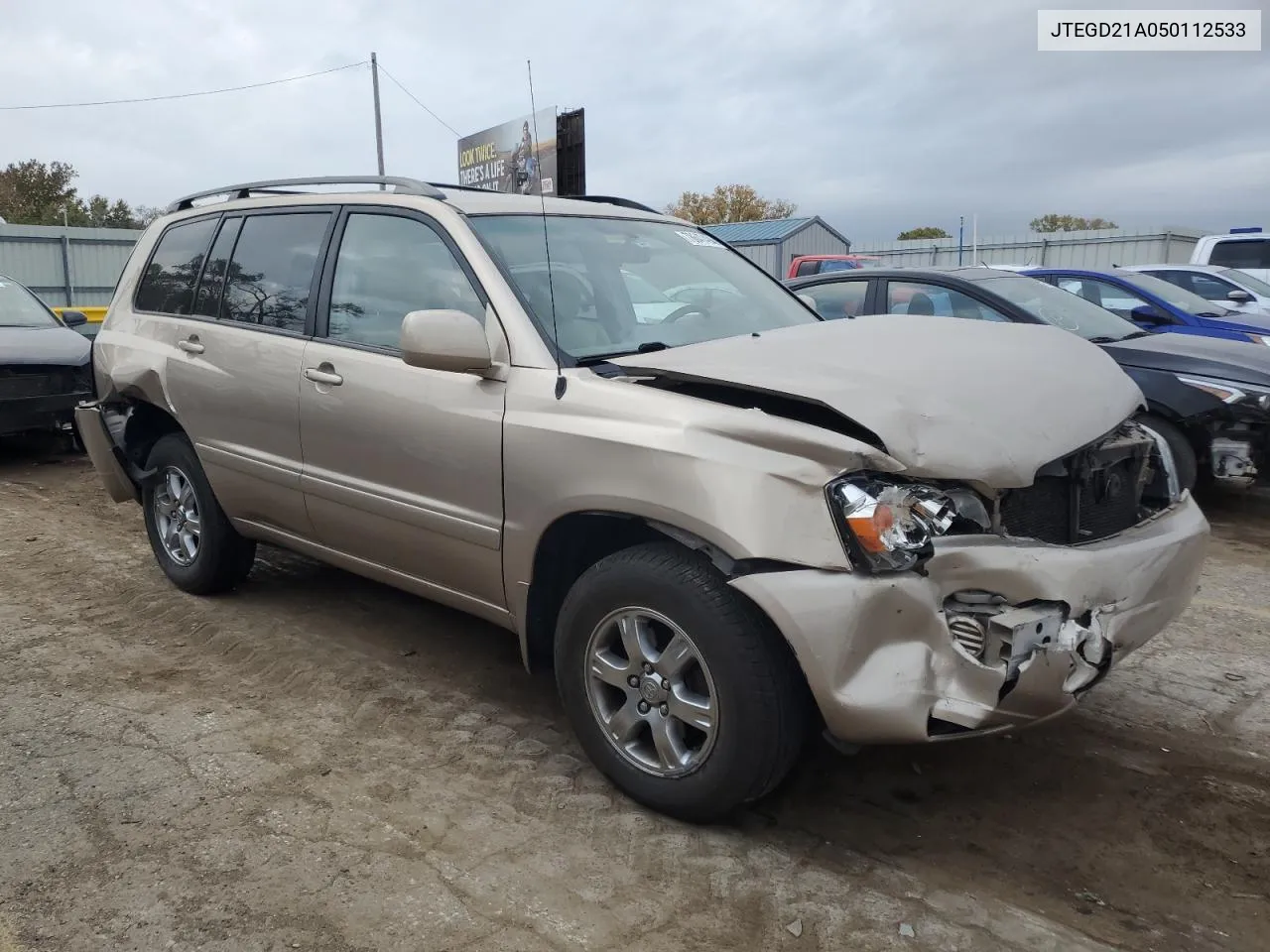 2005 Toyota Highlander VIN: JTEGD21A050112533 Lot: 78647494