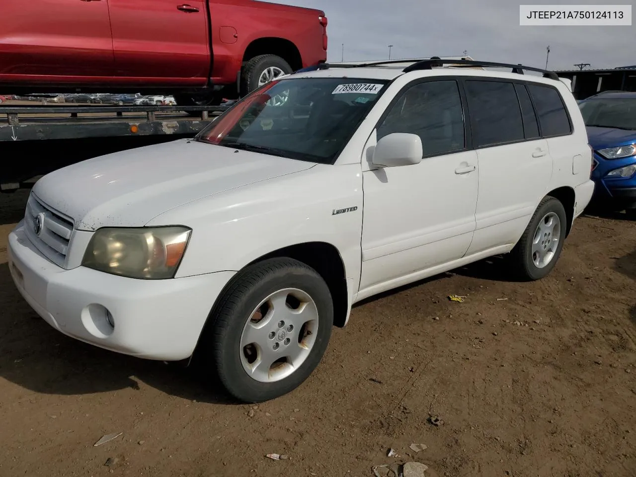 2005 Toyota Highlander Limited VIN: JTEEP21A750124113 Lot: 78980744