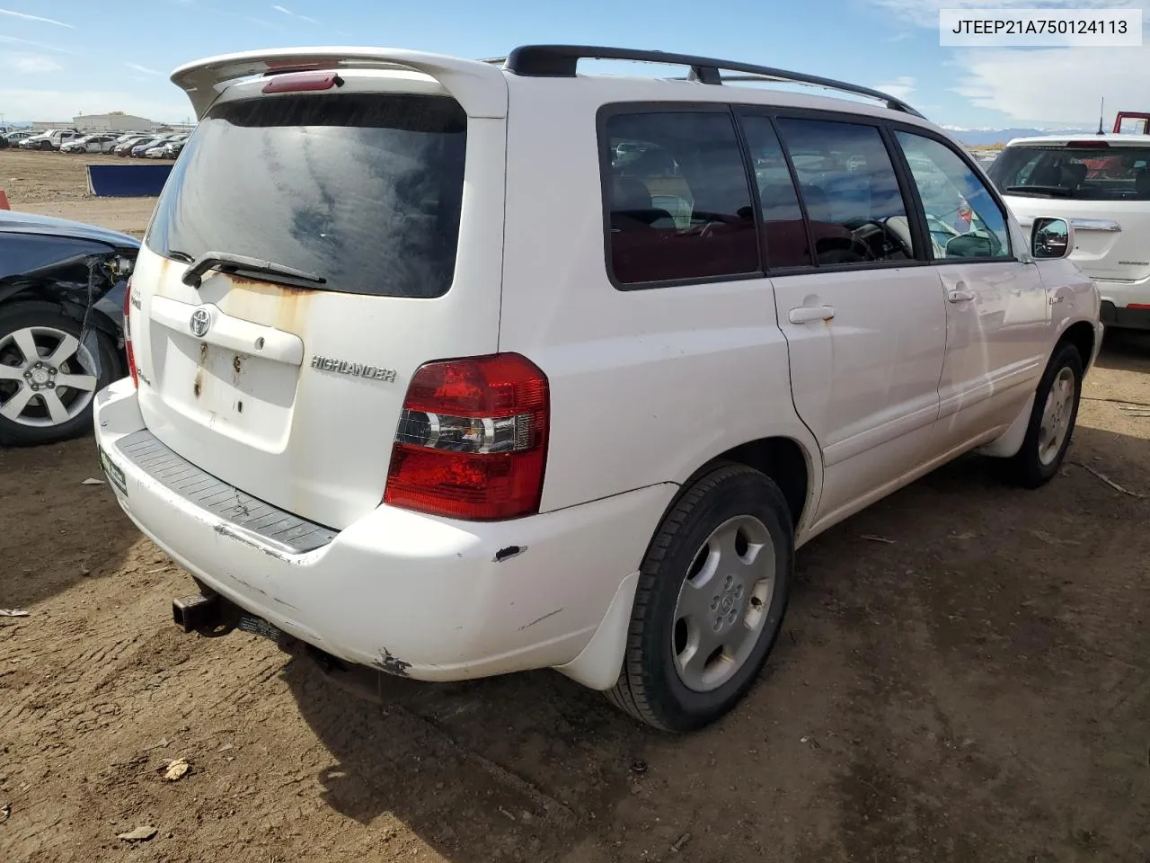 2005 Toyota Highlander Limited VIN: JTEEP21A750124113 Lot: 78980744