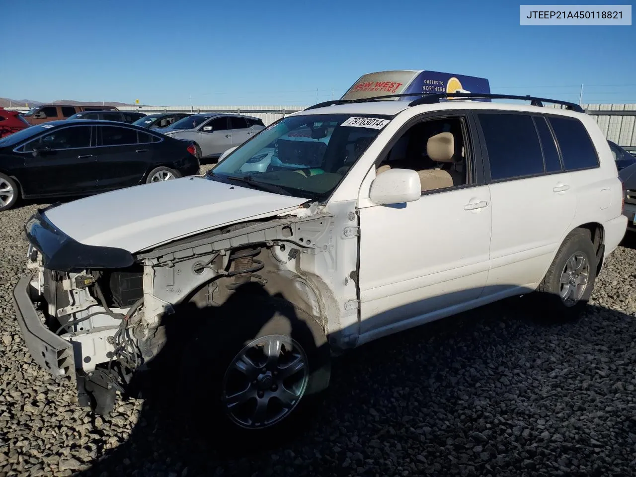 2005 Toyota Highlander Limited VIN: JTEEP21A450118821 Lot: 79763014