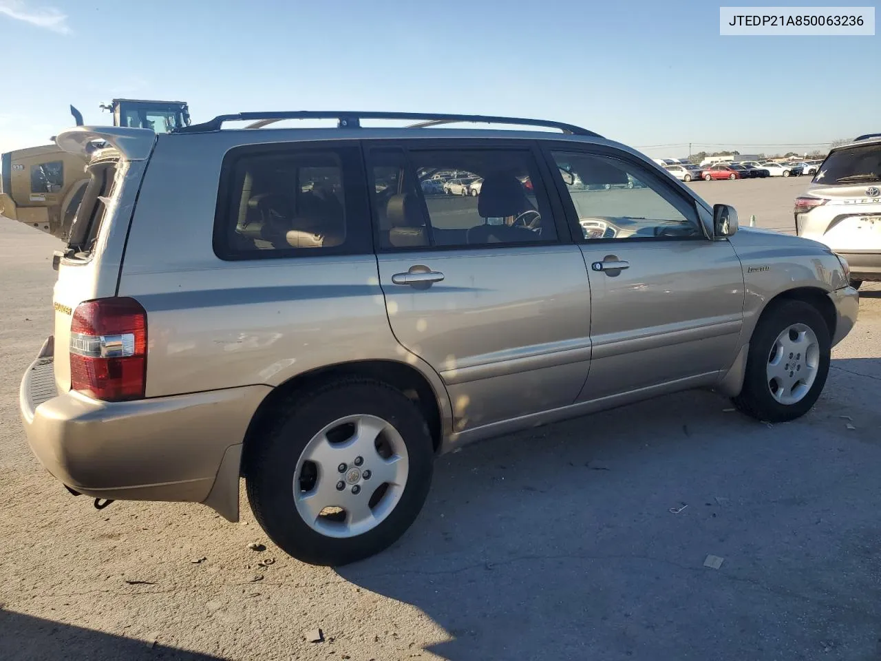 2005 Toyota Highlander Limited VIN: JTEDP21A850063236 Lot: 80127854