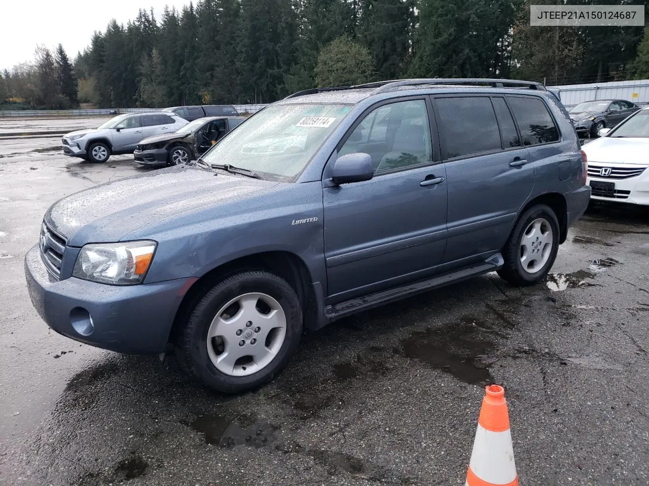 2005 Toyota Highlander Limited VIN: JTEEP21A150124687 Lot: 80259114