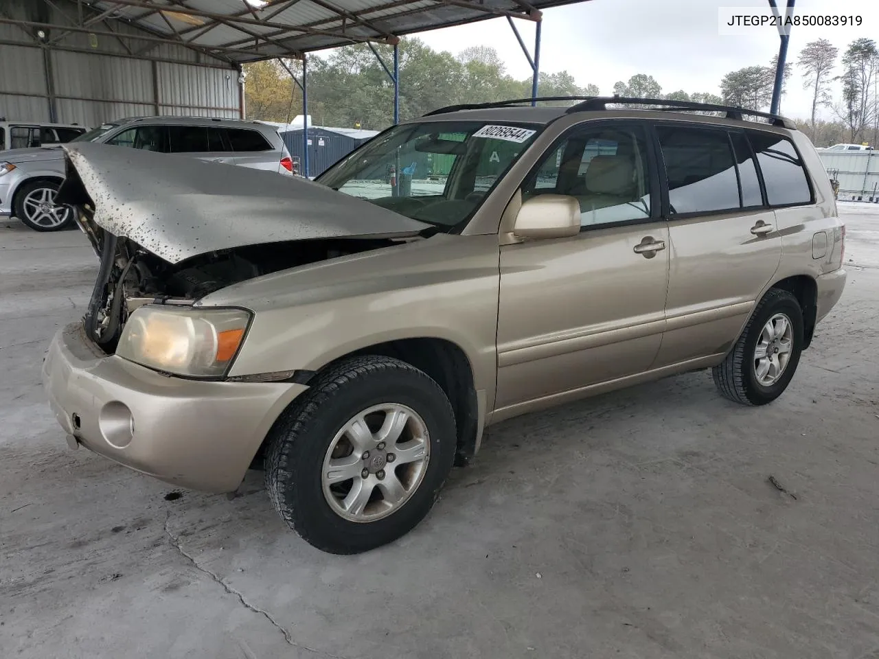 2005 Toyota Highlander Limited VIN: JTEGP21A850083919 Lot: 80269544