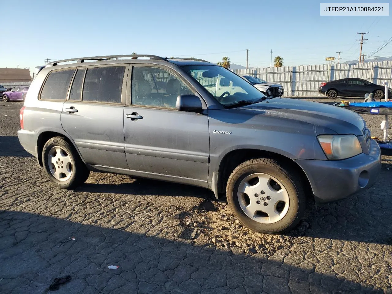 2005 Toyota Highlander Limited VIN: JTEDP21A150084221 Lot: 80782354