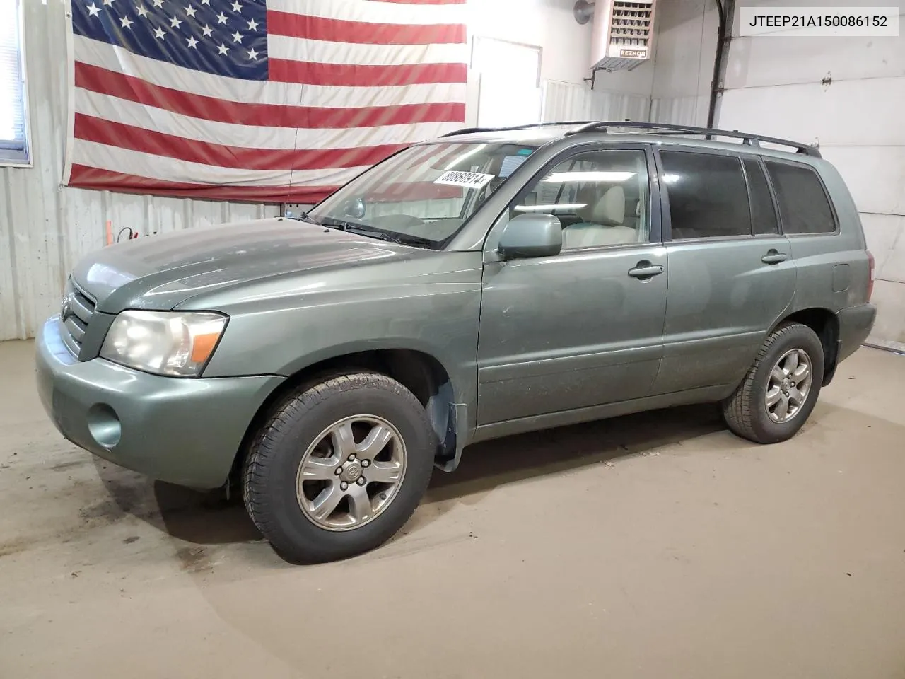 2005 Toyota Highlander Limited VIN: JTEEP21A150086152 Lot: 80860914