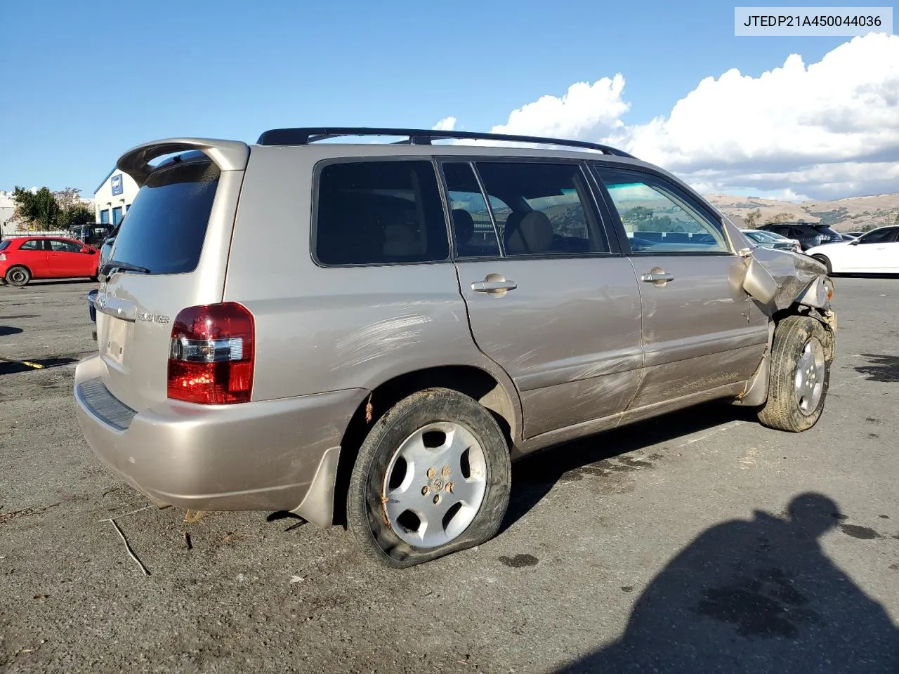 2005 Toyota Highlander Limited VIN: JTEDP21A450044036 Lot: 80935954