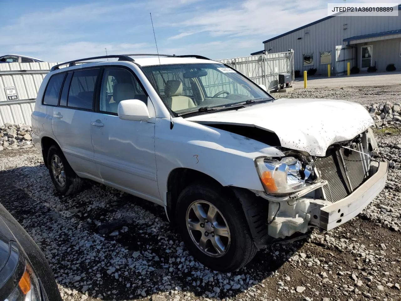 2006 Toyota Highlander Limited VIN: JTEDP21A360108889 Lot: 44687484