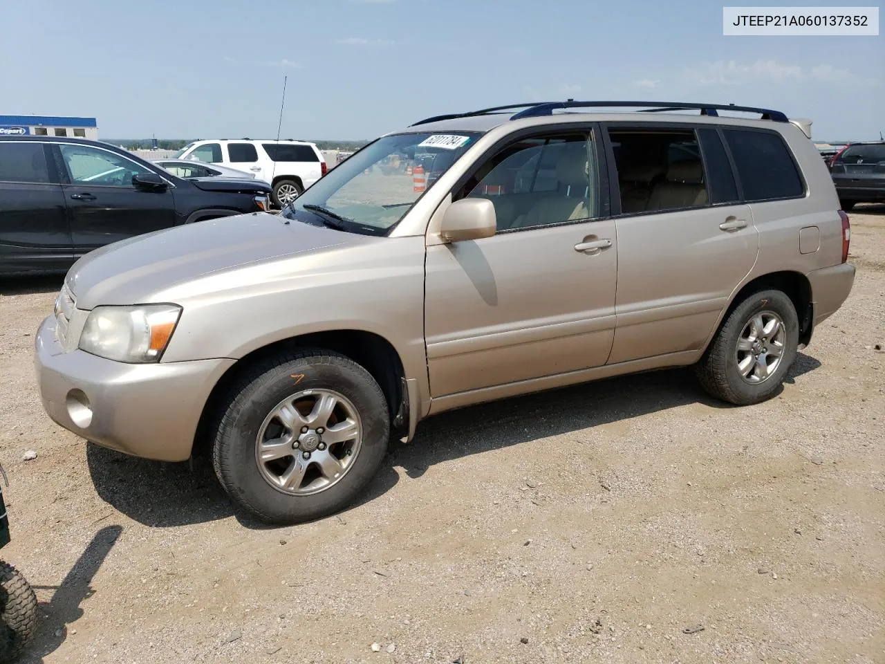 2006 Toyota Highlander Limited VIN: JTEEP21A060137352 Lot: 62011784