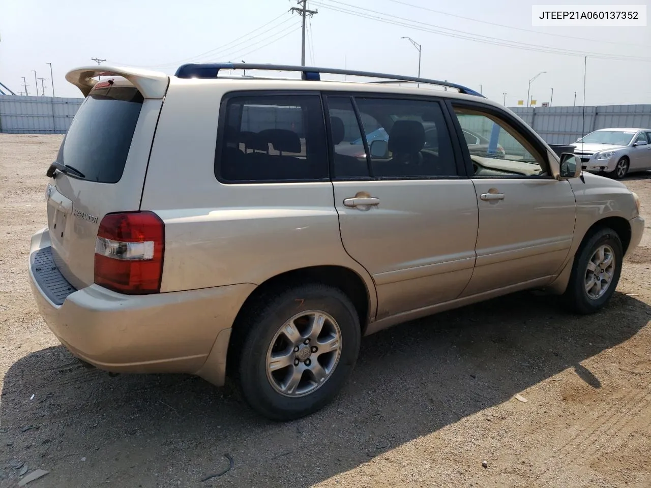 2006 Toyota Highlander Limited VIN: JTEEP21A060137352 Lot: 62011784