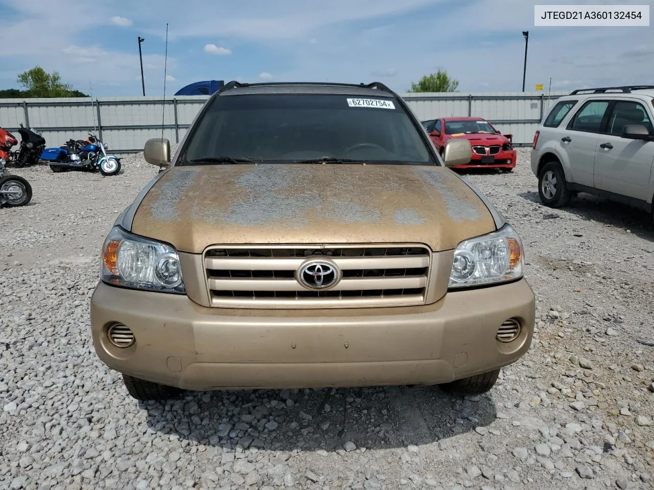 2006 Toyota Highlander VIN: JTEGD21A360132454 Lot: 62702754