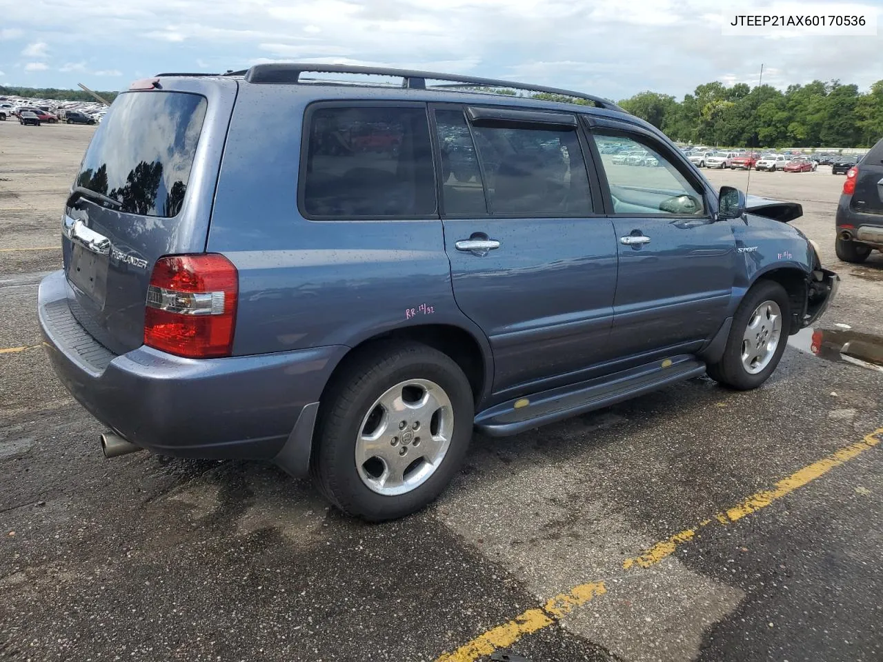 2006 Toyota Highlander Limited VIN: JTEEP21AX60170536 Lot: 62743024