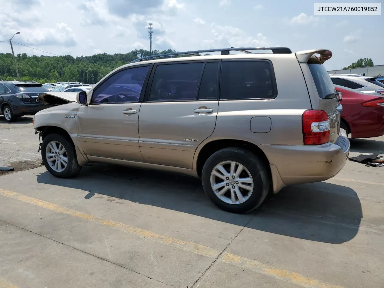 2006 Toyota Highlander Hybrid VIN: JTEEW21A760019852 Lot: 64406594