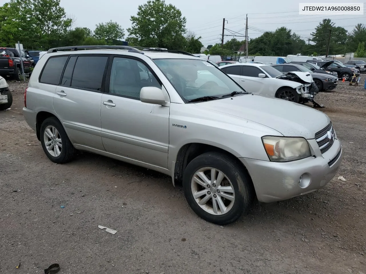 2006 Toyota Highlander Hybrid VIN: JTEDW21A960008850 Lot: 64660534